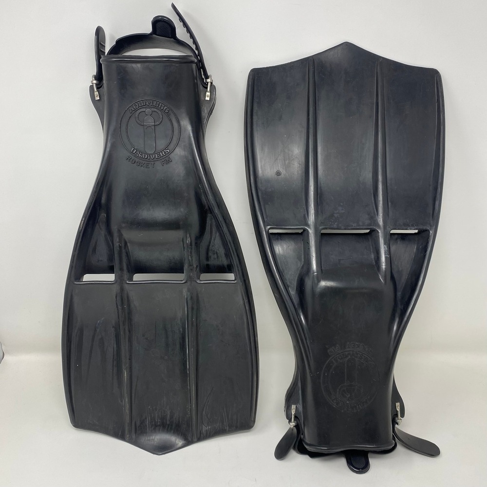 Aqua Lung US Divers Rocket Fin Fits All Sizes Open Heel Scuba Diving Swim Fins